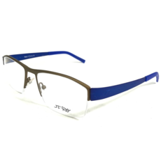 JF Rey Eyeglasses Frames JF2514 9393 Blue Brown Rectangular 54.5-18.5-139 - £95.71 GBP