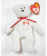 TY BEANIE BABIES WHITE MAPLE LEAF BEAR CANADIAN CANADA FLAG 1993 McDONAL... - $8.89 CAD