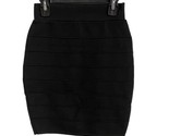 Love Culture Skirt  Womens Size S Black Ribbed Bodycon Knit Basic - £8.45 GBP