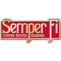 U.S. Marine Corps Belt Buckle Enamel Blue &amp; Red - £30.24 GBP