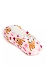 Fuzzy Babba&#39;s Women&#39;s Slipper Socks Sloth Size 7-9.5 New Pink W Bow - £11.90 GBP