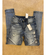 Rue 21 Premium Skinny Jeans Women Size 26 X 30 Denim Supreme Flex Distre... - £14.54 GBP