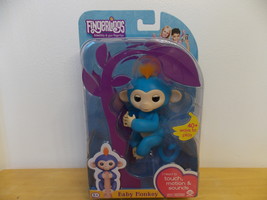 Fingerlings Boris Blue/Orange Hair Interactive Baby Monkey  - £27.52 GBP
