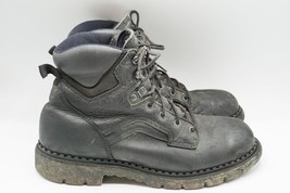 Red Wing 923 Work Boots Black Leather Size 10 Men&#39;s Made In USA - £71.70 GBP