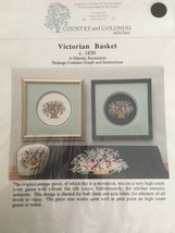 Country and Colonial Stitches Victorian Basket Counted Cross Stitch Pattern  - £9.37 GBP