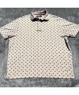 Cremieux Classics Mens Polo Shirt Size L Khaki Geo Print - $37.51 CAD