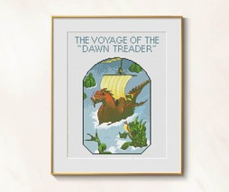 Voyage Dawn Treader cross stitch Narnia pattern pdf - Lewis Narnia embro... - $8.99