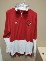 New Adidas Men’s Louisville Cardinals Anthem Long Sleeve Large AP0639 1/... - $37.99