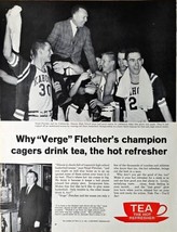 VERGE FLETCHER&#39;S Collinsville IIL Tea The Hot Refresher -1962 Vintage Pr... - $9.74