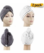 Microfiber Hair Drying Wrap Towel for Women (2 Packs) - £14.07 GBP