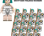 16PCS Egyptian Palace Guards with axe and shield Warrior Minifigures Bri... - £23.27 GBP