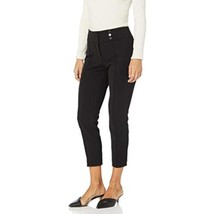 MSRP $79 Kasper Women&#39;s Drapey Crepe Pant with Front Button Detail Black Size 6 - £31.08 GBP