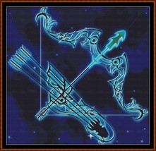 Astro - Sagittarius ~~ counted cross stitch pattern PDF - $15.99