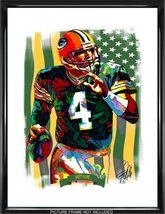 Brett Favre Green Bay Packers Football Sports Poster Print Art 18x24 - £21.33 GBP