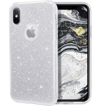 for iPhone X/Xs Daisy Light Thin Slim TPU Glitter Case Cover SILVER - £4.40 GBP