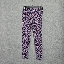 LuLaRoe Leggins Woman One Size 2-10 Multicolor Lipstick Pattern Soft Act... - £7.23 GBP