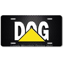 Dog Cat Parody Inspired Art on Mesh FLAT Aluminum Novelty License Tag Plate - £14.38 GBP