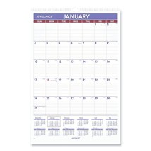 AT-A-GLANCE PM328 12-Month 2024 Wall Calendar with Ruled Daily Blocks - WT New - $33.99