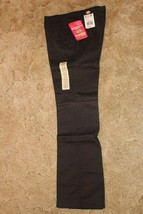 Dickies Girl's Wide Band Uniform Stretch Fabric Sz 5 Black Bootcut Pants 29x31.5 - $14.80