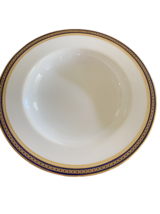 Spode Copeland&#39;s England Majestic Lg Soup Bowl White w/Cobalt &amp; Gold Chain - £11.38 GBP