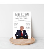 Funny Trump Birthday Card, Political Card for Dad, Father-in-Law Birthda... - $7.99