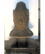 Antique Large Tibetan Stone Sculpture Depicting a Buddhist Bodhisattva B... - $3,391.57 CAD
