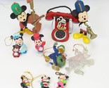 Mickey Mouse &amp; Friends Ornaments Figures Lot of 10 Christmas Xmas - €15,16 EUR