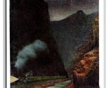Moonlight Treno IN The Royal Gorge Colorado Co Unp Wb Cartolina W22 - £3.52 GBP