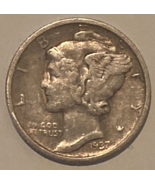 1937-D Mercury Silver Dime. - $4.75