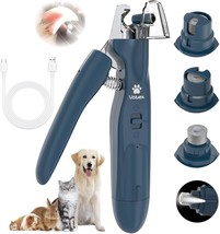 Dog Nail Grinder, Upgraded 2-In-1 Dog Nail Clippers Electric Pet Nail Trimmer Wi - $32.99