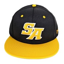 Saint Anthony Friars Black Gold Fitted Hat 7 1/4 Gold Pro Shape Under Ar... - $19.97