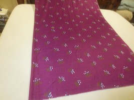 2078 Silky Magenta Pussy Willow Floral Apparel Polyester Fabric--60&quot; X 2 5/8 Yd. - £4.79 GBP