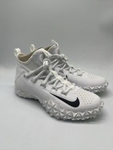 Nike Alpha Huarache 6 Elite White Lacrosse Cleats 923426-107 Men&#39;s Size 7.5 - $139.95