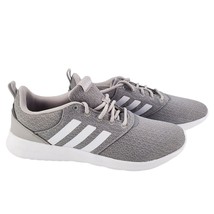 ADIDAS Sneakers Womens 8 Cloudfoam QT Racer Activewear Athletic Shoes Gray - £37.25 GBP