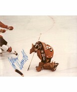 John Garrett (d. 1992) Signed Autographed NHL Glossy 8x10 Photo - £31.35 GBP