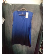 Liberty Pro Mens Blue Crew Neck Sleeveless Tank Top Sz XL 9001ARE - $20.57 CAD