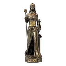 Hera Juno Greek Roman Goddess Queen of Gods Statue Sculpture Bronze Effect - £46.17 GBP