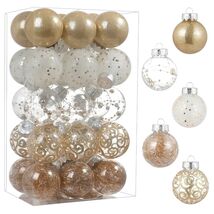YYHUAWU Clear Christmas Ball Ornaments Set 30pcs 2.36" Champagne - €19,61 YYHUAWU Clear Christmas Ball Ornaments Set 30pcs 2.36" Champagne - €19,61 EUR