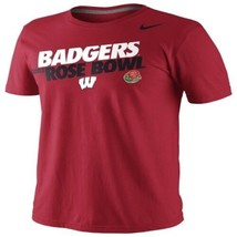 Wisconsin Badgers Football 2013 Rose Bowl t-shirt Nike new UW Big Ten 10 - £17.07 GBP