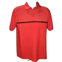 Nike Tour Performance Golf Polo Shirt Mens Medium Red Dri-Fit Mesh Short... - $13.85