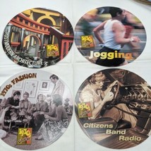 Lot of (4) 1970s Lifestyles Circular Cardboard Collectables With Fun Facts - $14.25