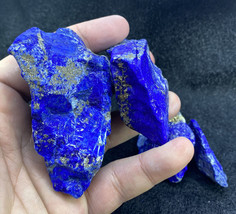 Lapis Lazuli Rough Raw Premium grade AAA cabs cutter gemstone crystals 372gm L18 - £77.09 GBP