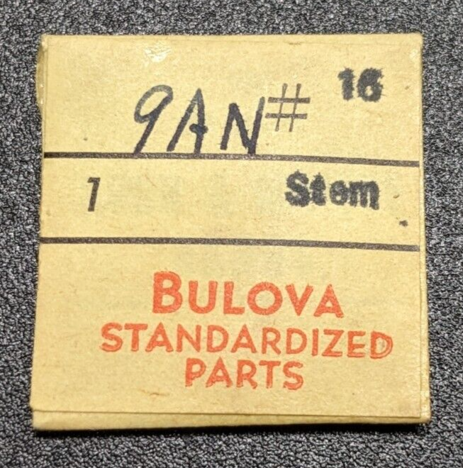 NOS NEW Genuine Bulova Cal. 9AN - 16 - Stem - Vintage Watch Part - $10.88