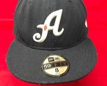 Reno Aces New Era Navy Blue Hat 59FIFTY Fitted Size 8 - £21.61 GBP