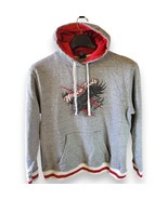 Matco Tools Hoodie Men's L Gray Red Lined Eagle Logo Mechanic Workwear Pocket - $28.00