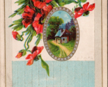 Best Wishes Embossed Vintage Postcard PC549 - $4.99