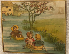 Children In Row Boats Playing In The Water Victorian Trade Card VTC 3 - £5.20 GBP