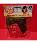 Rubies Pet Dog Clothes S/M Hat Bandana Set Halloween Costume Prop Holida... - £2.27 GBP