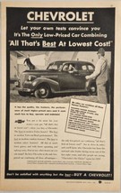 1939 Print Ad Chevrolet 4-Door Car on Farm Chevy Detroit,Michigan - £15.44 GBP