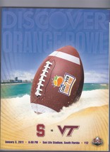 2011 Orange Bowl Game Program Stanford Cardinal Virginia Tech Hokies Andrew Luck - £40.19 GBP